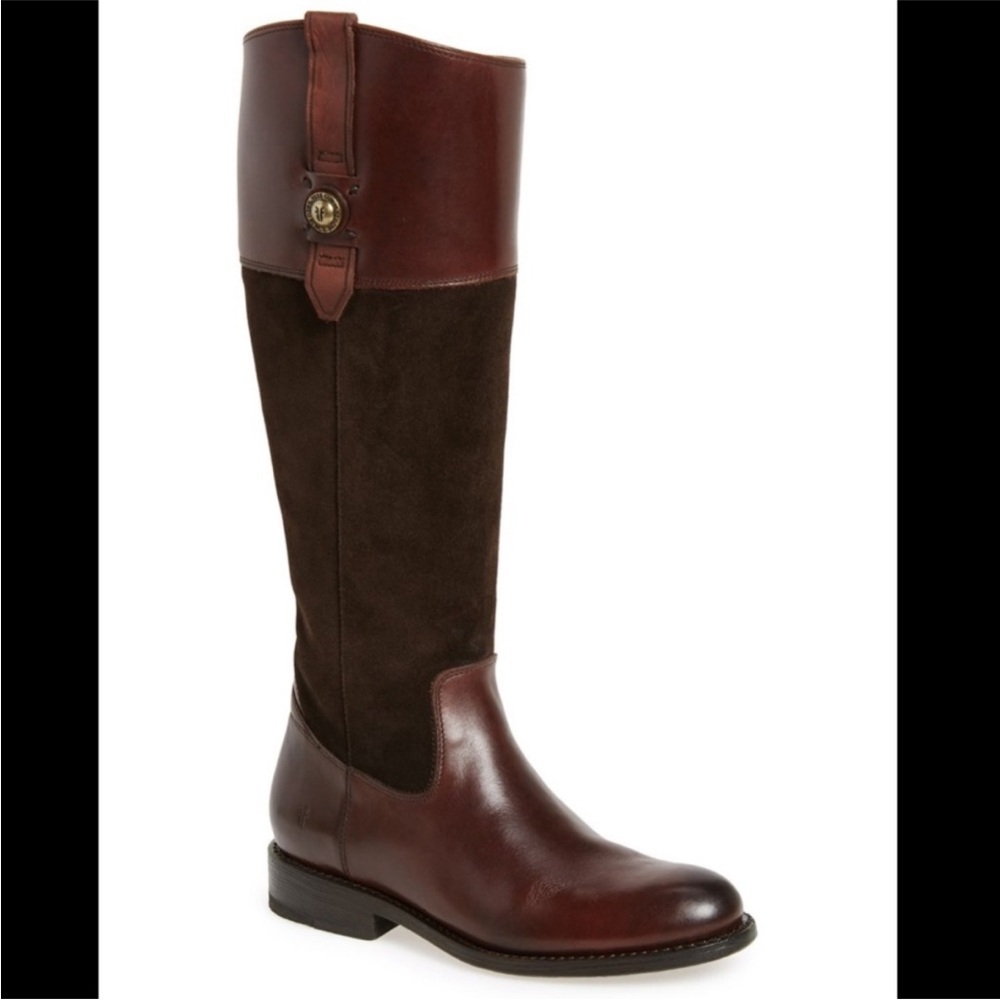 Frye Jayden Chocolate Brown Riding Boot Sz 6